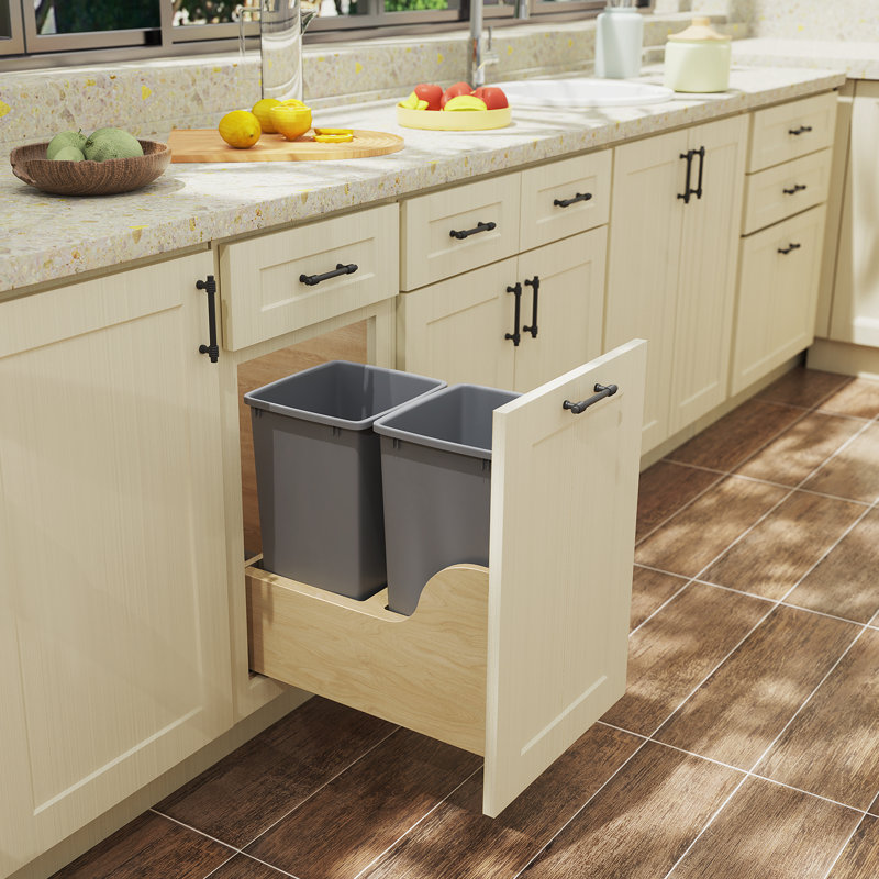 HomLux Trash Can Wastebasket for Kitchen Office Bathroom & Reviews